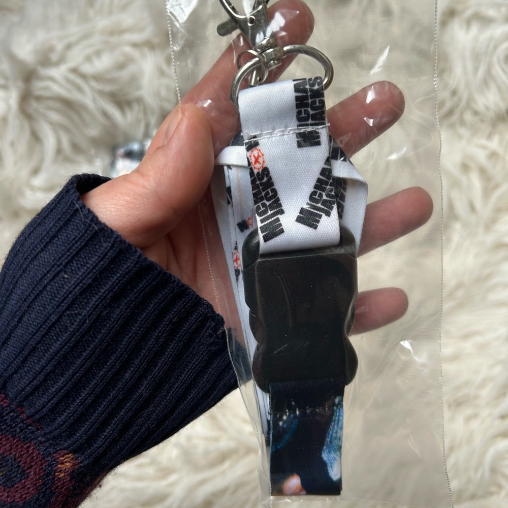 Michael Jackson Printed Lanyard (1 count) for Emily - Picture 2 of 2